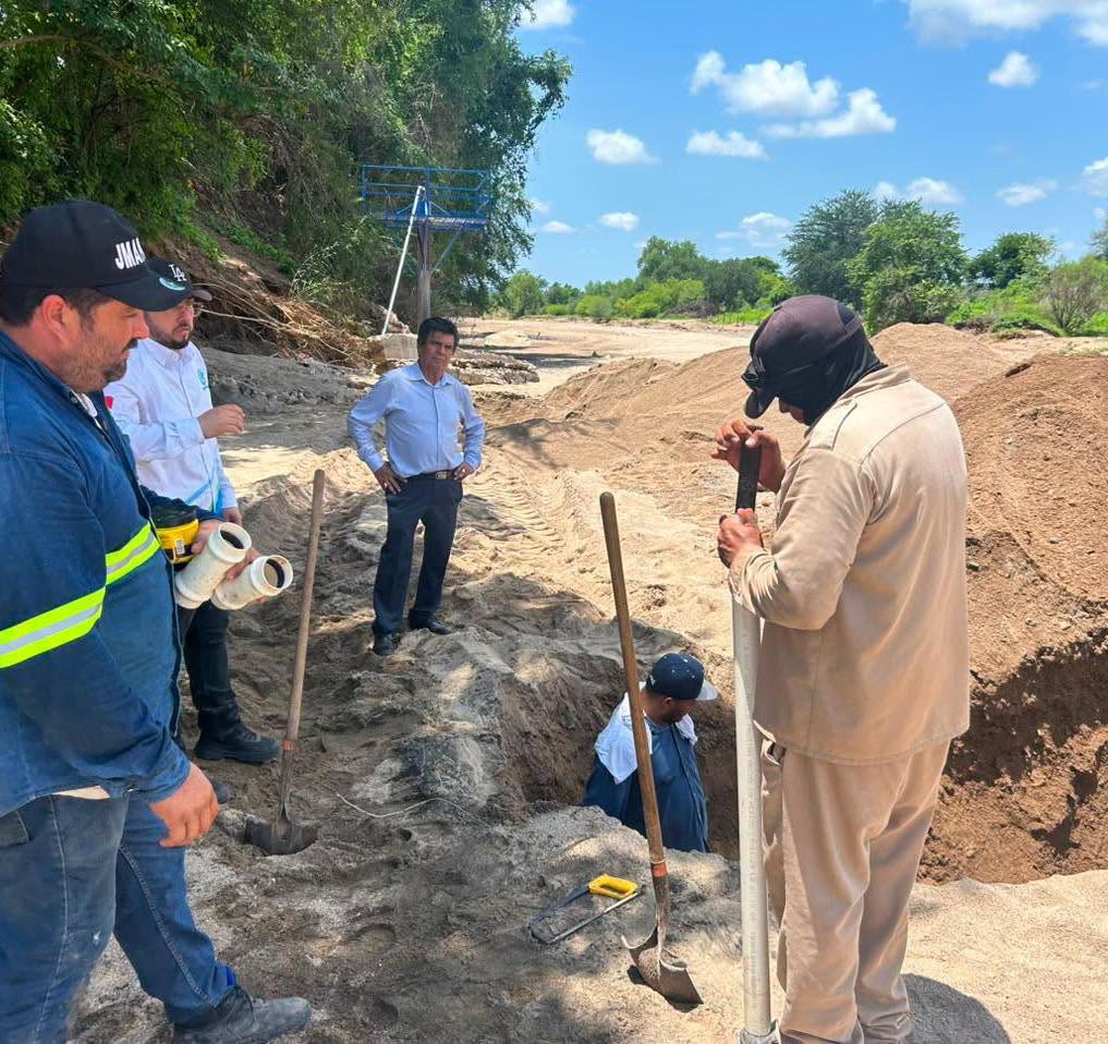 JMAPAM restablece el servicio de agua potable en la comunidad de El Chinal