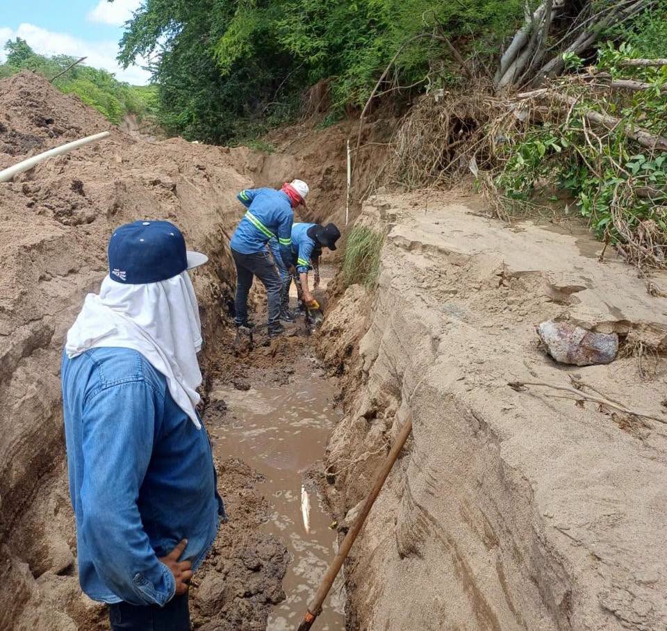 JMAPAM restablece el servicio de agua potable en la comunidad de El Chinal