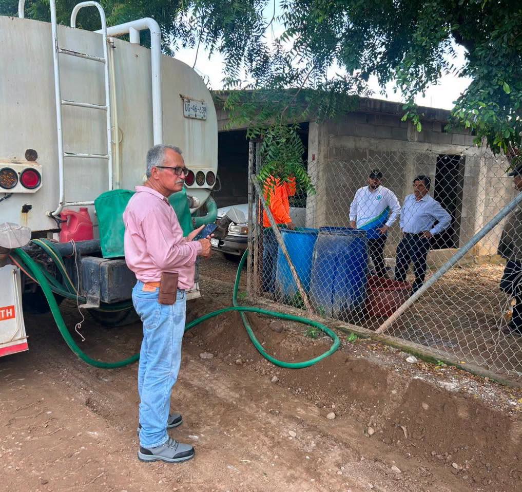 JMAPAM restablece el servicio de agua potable en la comunidad de El Chinal